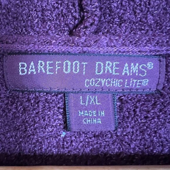 Barefoot Dreams CozyChic Lite Island Wrap Sweater Purple Size L/XL - Picture 6 of 10